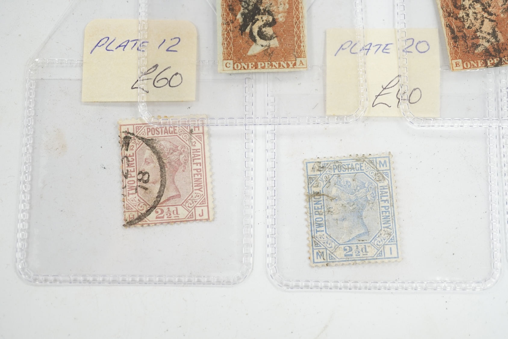 Thirty assorted Victorian stamps. Condition - fair